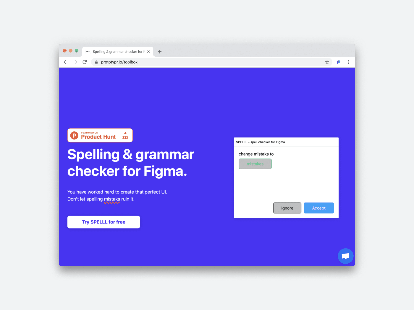 SPELL Spelling Checker for Figma Toolbox Prototypr.io