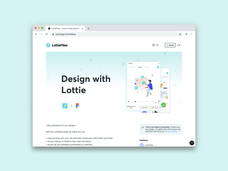 Lottiefiles For Figma - Lottie Plugin For Figma - Prototypr.io | Toolbox