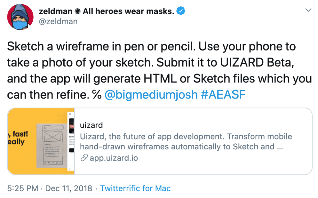 Sketch a wireframe in pen or pencil. Use your phone to take a photo of your sketch.