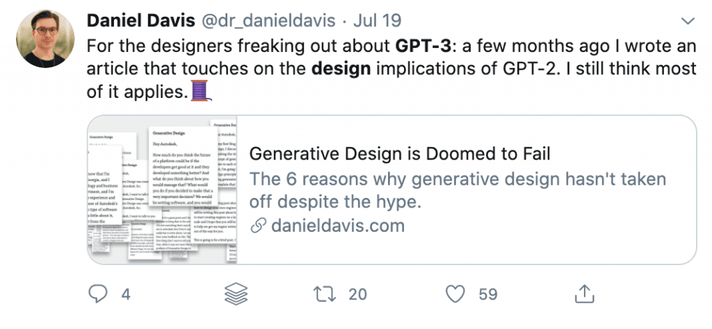 Generative design is doomed to fail