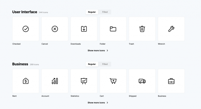 Fluent System Icons - Regular and filled Microsoft style icons.