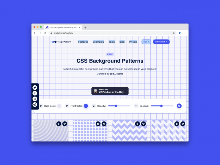 CSS Background Patterns - Prototypr | Prototyping