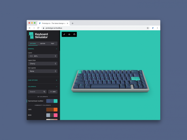 Keyboard Simulator – A 3D simulator build with Three.JS
