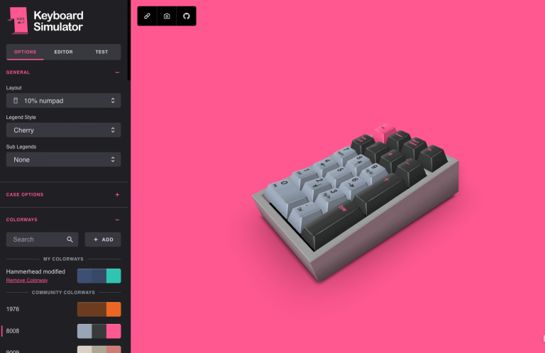 Keyboard Simulator – A 3D simulator build with Three.JS